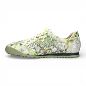 Tivanao 05 - Sneakers Donna Gialle a fiori in pelle - Laura Vita - 4