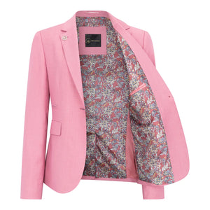 TP-16 - Traje liso rosa de 3 piezas para mujer - TruClothing.com - 4