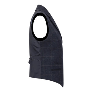 TPSTZ72 - Women's Navy Blue Tweed Blazer Waistcoat - TruClothing.com - 10