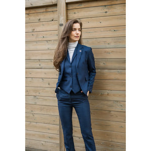 TPW52 - Traje de 3 piezas de mujer en navy con estampado de cuadro príncipe de Gales - TruClothing.com - 2