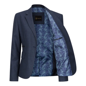 TPW52 - Traje de 3 piezas de mujer en navy con estampado de cuadro príncipe de Gales - TruClothing.com - 4