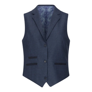 TPW52 - Traje de 3 piezas de mujer en navy con estampado de cuadro príncipe de Gales - TruClothing.com - 6