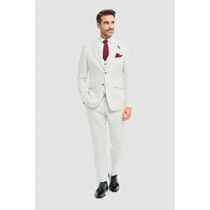 Tropez - Szary 3-częściowy garnitur męski o kroju Tailored Fit - House of Cavani - 2