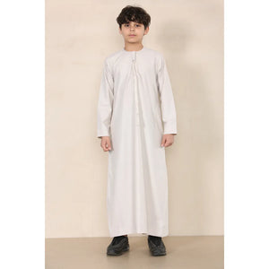 TT-001 - Boy's Emirati Thobe Islamic Clothing String Tassel - Beige - Thobez - 46