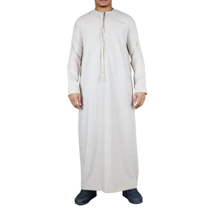 TT-001 - Men's Emirati Thobe Islamic Clothing String Tassel - Beige - Thobez - 35