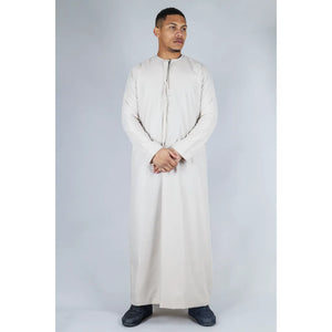 TT-001 - Men's Emirati Thobe Islamic Clothing String Tassel - Beige - Thobez - 37