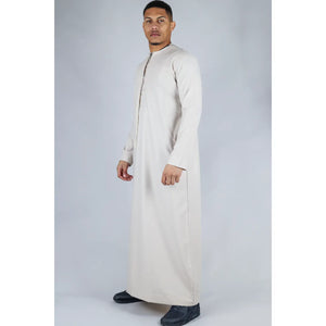 TT-001 - Men's Emirati Thobe Islamic Clothing String Tassel - Beige - Thobez - 39