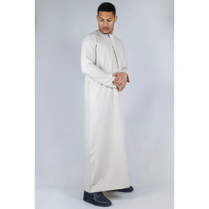 TT-001 - Men's Emirati Thobe Islamic Clothing String Tassel - Beige - Thobez - 41