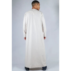 TT-001 - Men's Emirati Thobe Islamic Clothing String Tassel - Beige - Thobez - 42