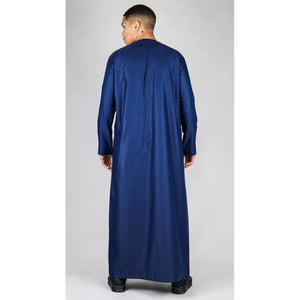 TT-001 - Men's Emirati Thobe Islamic Clothing String Tassel - Navy - Thobez - 24