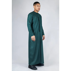 TT-001 - Men's Emirati Thobe Islamic Clothing String Tassel - Olive - Thobez - 50