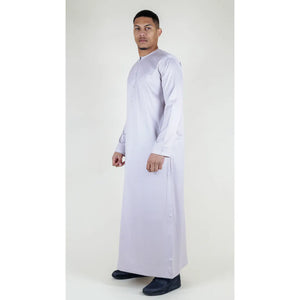TT-002 - Men's Satin Emirati Thobe Islamic Clothing - Beige - Thobez - 13