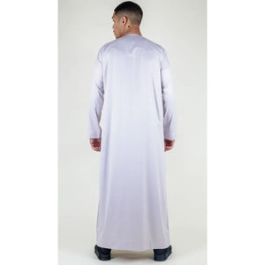 TT-002 - Men's Satin Emirati Thobe Islamic Clothing - Beige - Thobez - 14