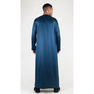 TT-002 - Men's Satin Emirati Thobe Islamic Clothing - Olive - Thobez - 49