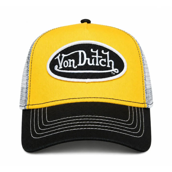 VDHH0001 - Yellow Black Trucker Snapback Baseball Cap - Von Dutch - 1