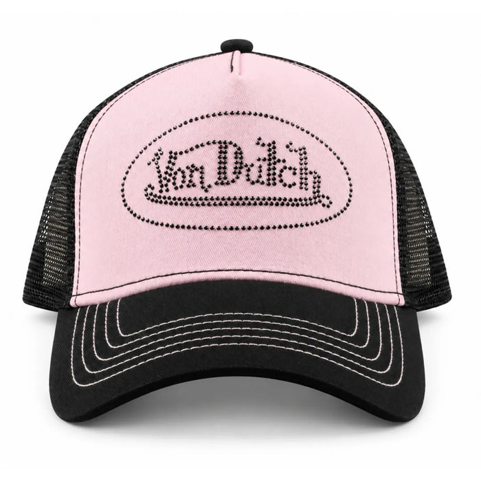 VDHH0022 - Pink Black Trucker Adjustable Baseball Cap - Von Dutch - 1