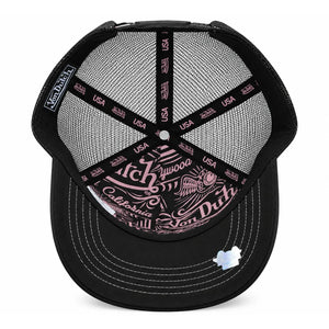 VDHH0022 - Casquette de baseball Rose à filet réglable - Von Dutch - 5