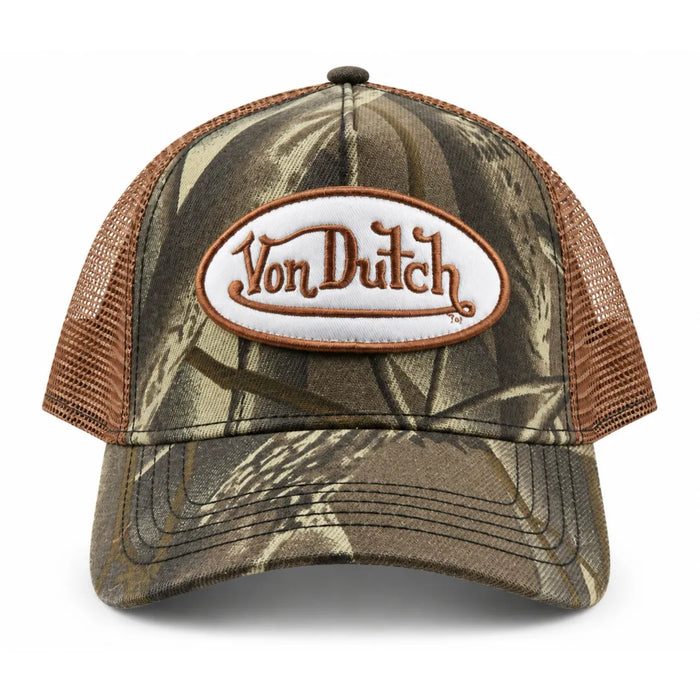 VDOAW26H59 - Woodland Camo Print Trucker Snapback Cap - Von Dutch - 1