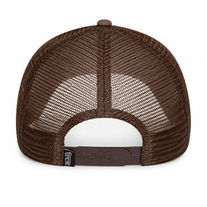 VDOSS260137 - Cappellino Trucker Marrone effetto consumato con chiusura a pressione - Von Dutch - 5