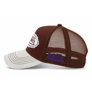 VDOSS260160 - Casquette marron effet vieilli à fermeture pression - Von Dutch - 3