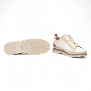 Vigo - Baskets en cuir blanc Nata pour femmes - Pikolinos - 7