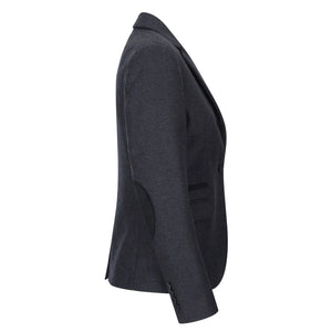 Women Black Blazer Waistcoat Tweed Herringbone Wool Classic 1920s - TruClothing.com - 4