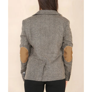 Women's Herringbone Tweed Waistcoat Blazer Oak Brown Classic Jacket - TruClothing.com - 7