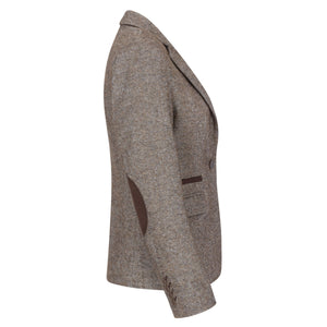 Bléiser y chaleco de tweed con parche en el codo en color bronce estilo Blinders de los años 20 para mujer - TruClothing.com - 3