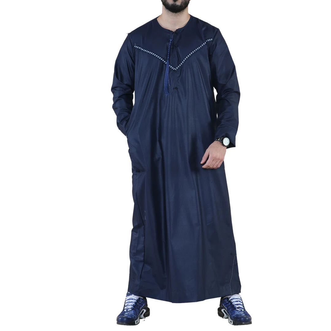 Vestimenta musulmana y arabe Jubba casual de algodón para hombre