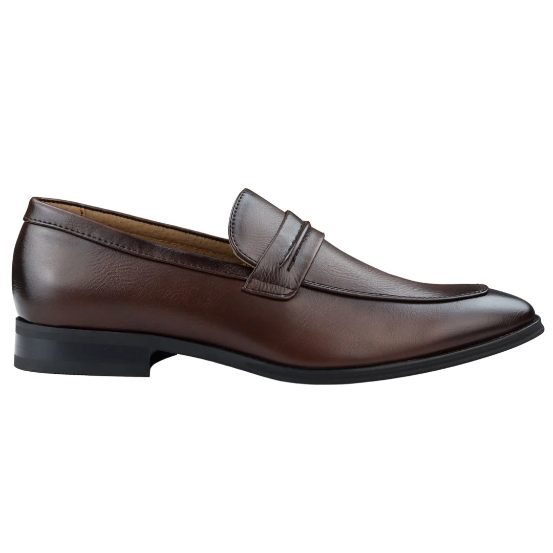 Zapatos de mocasines de mocasín para hombres de cuero forrado en zapato formal inteligente