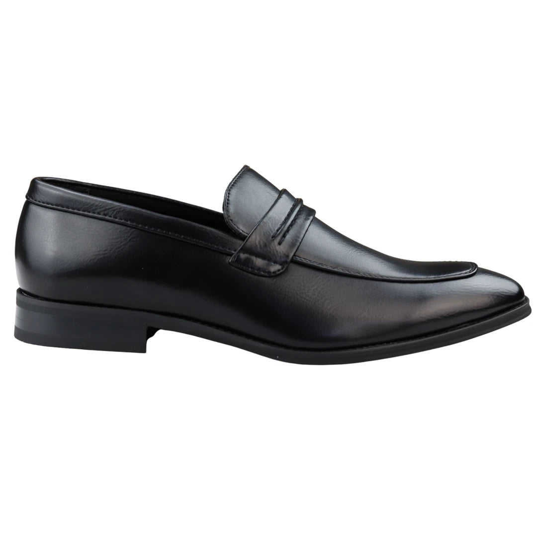 Men's Moccasin Loafers Shoes Leather Lined Slip On Smart Formal Shoe