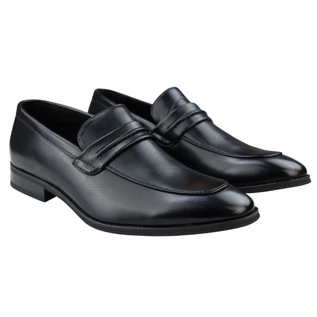 Herren Mokassin Loafer Schuhe Ledergefütterter Schlupf Eleganter Formaler