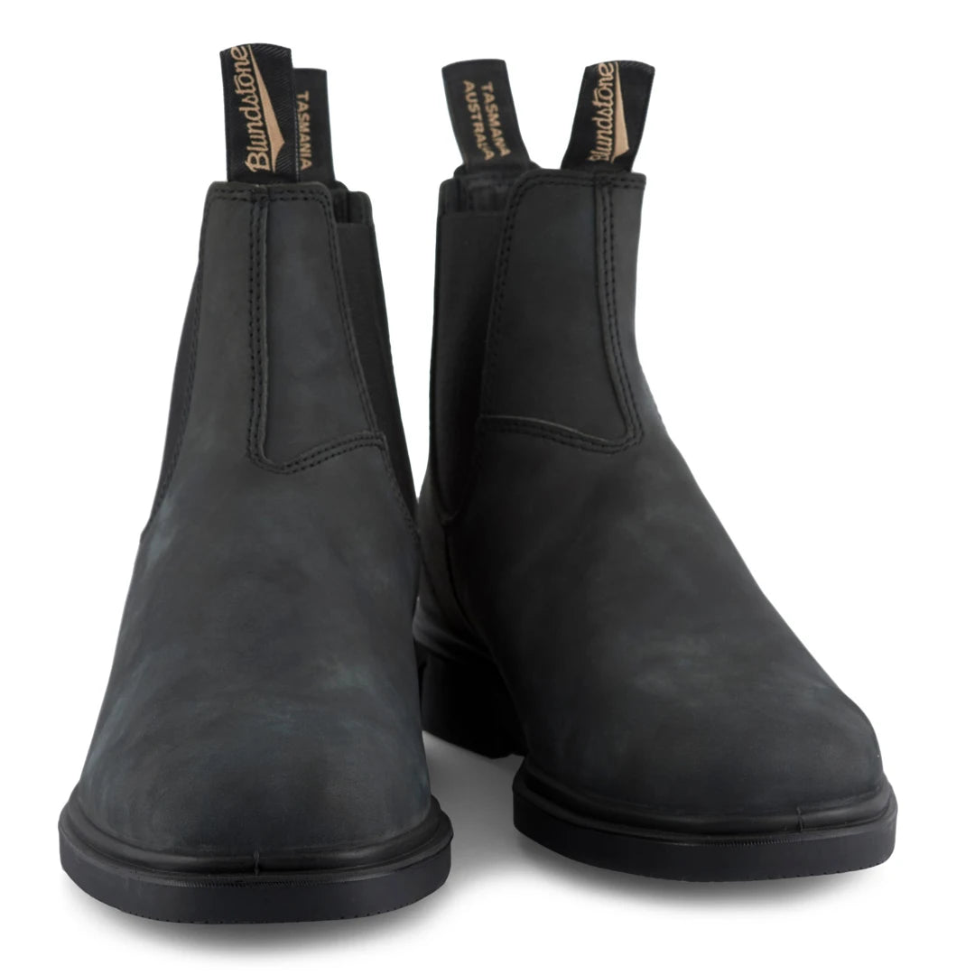 Blundstone 1308 bota de chelsea de cuero negro rústico de cuero