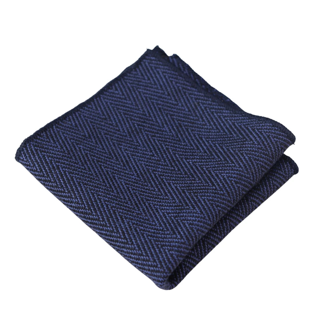 Tweed Tweed Herringbone Tie & Pocket Square Set