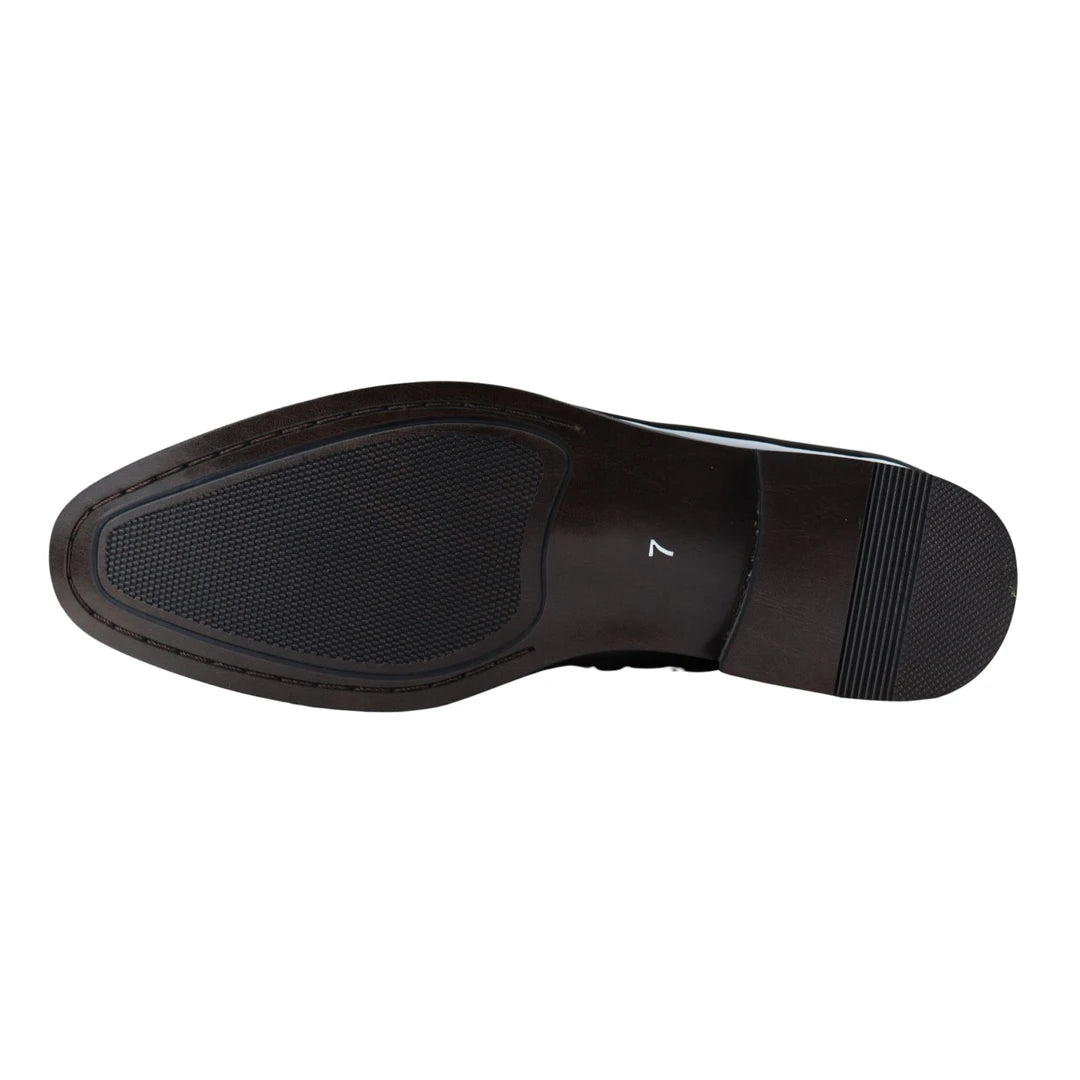 Zapatos de mocasines de mocasín para hombres de cuero forrado en zapato formal inteligente