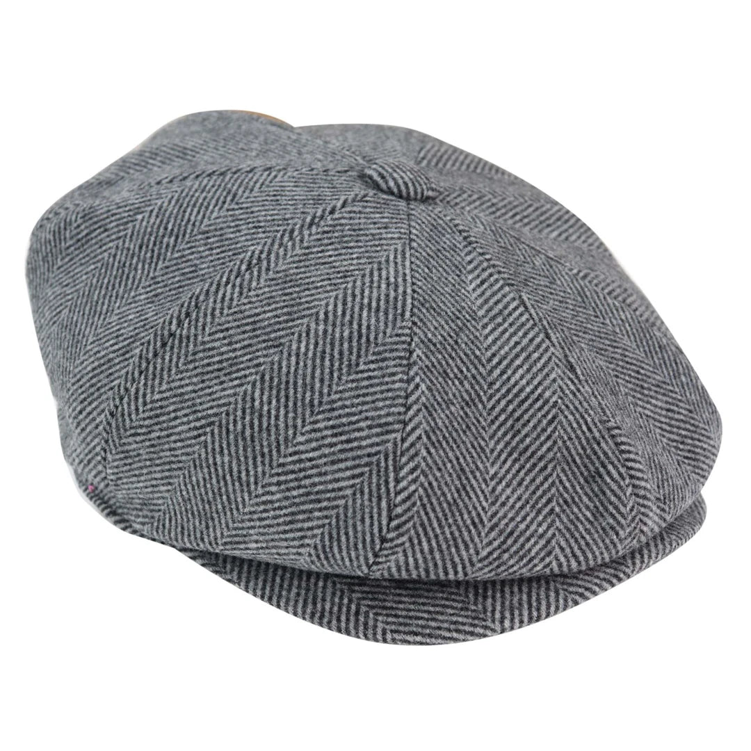 Men's Tweed Newsboy Razor Flat Cap Peaky Blinders Baker – TruClothing