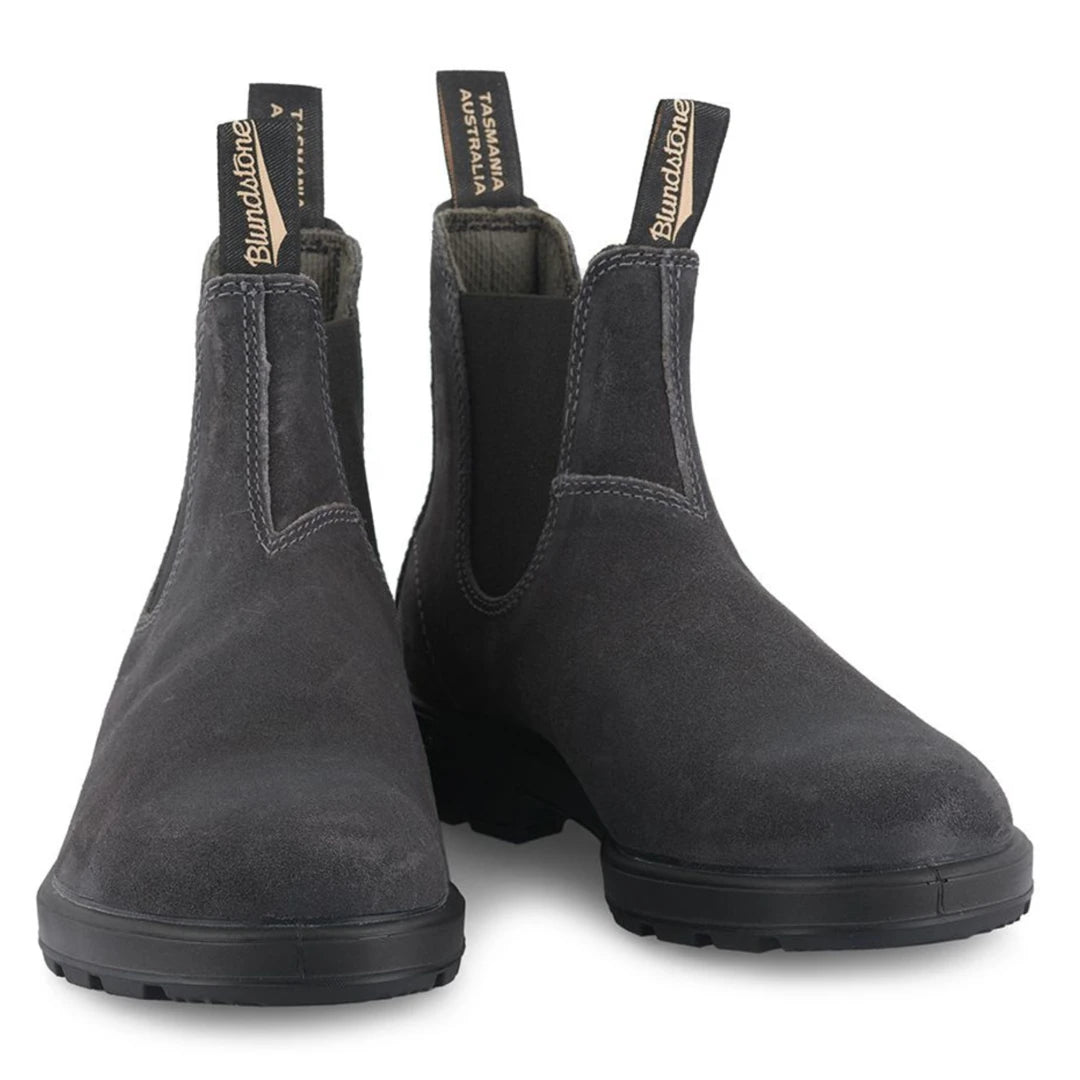 Blundstone 1910 Echtleder Grau Leder Wildleder Stiefel Vintage Klassisch Boots