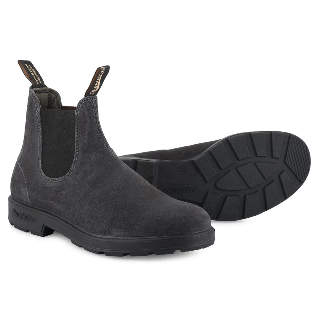 Blundstone 1910 Echtleder Grau Leder Wildleder Stiefel Vintage Klassisch Boots