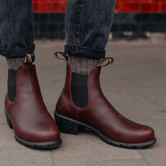 Blundstone 2060 Womens Shiraz Burgundy Leather Chelsea Boots-TruClothing