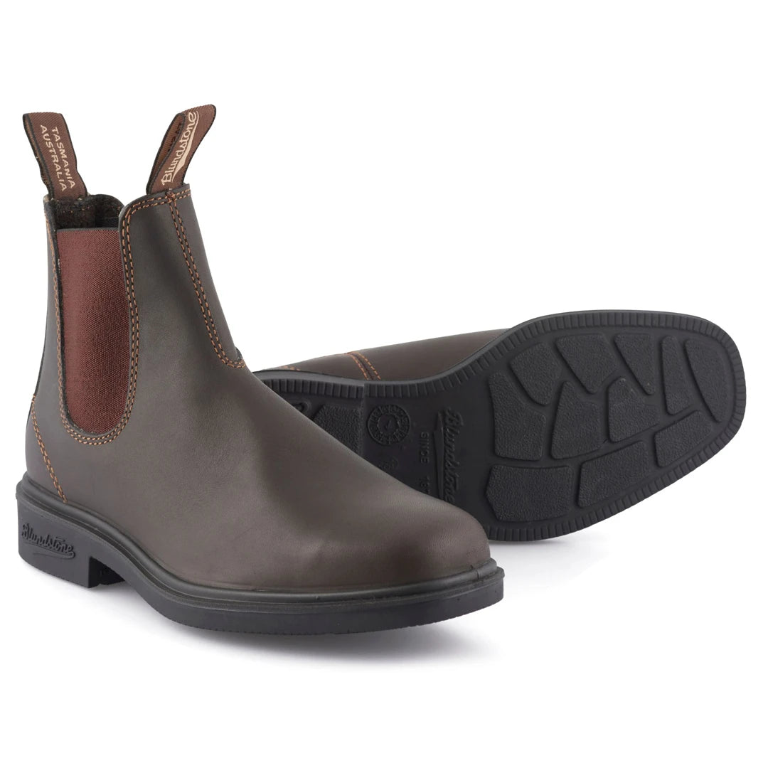 Blundstone 062 Stout Brown Leather Chiesel Toe Chelsea Boot