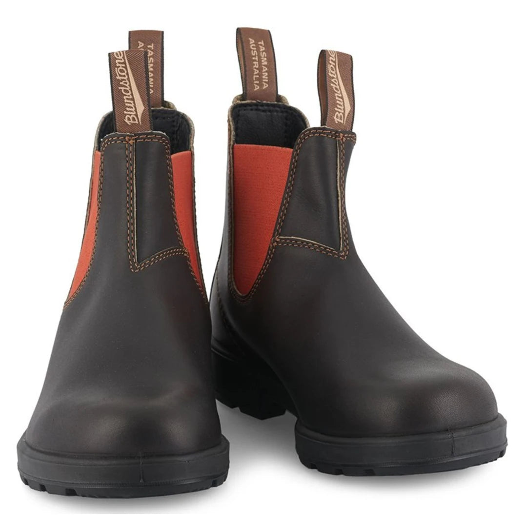 Blundstone 1918 Echtleder Braun Stiefel Chelsea Slip On Design Vintage Boots