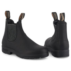 Blundstone 2032 Womens Black Silver Leather Chelsea Boots