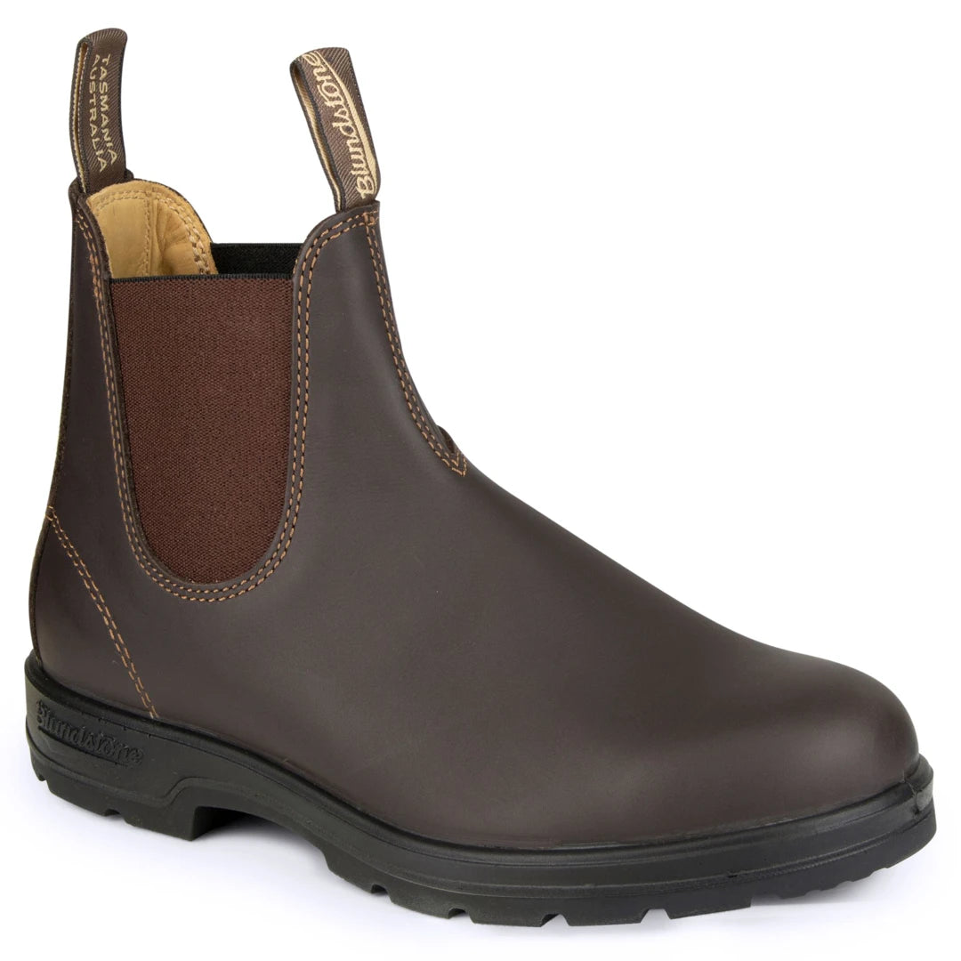 Blundstone 550 Walnut Brown Leather Australian Chelsea Ankle Boots