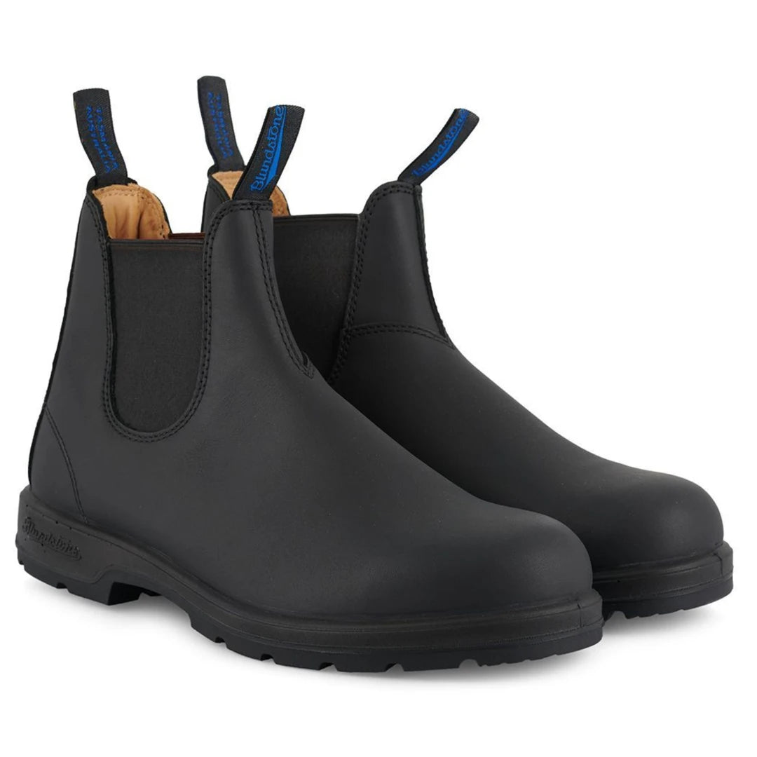 Blundstone 566 Echtleder Schwarz Chelsea Design Stiefel Nubuk Slip On Boots