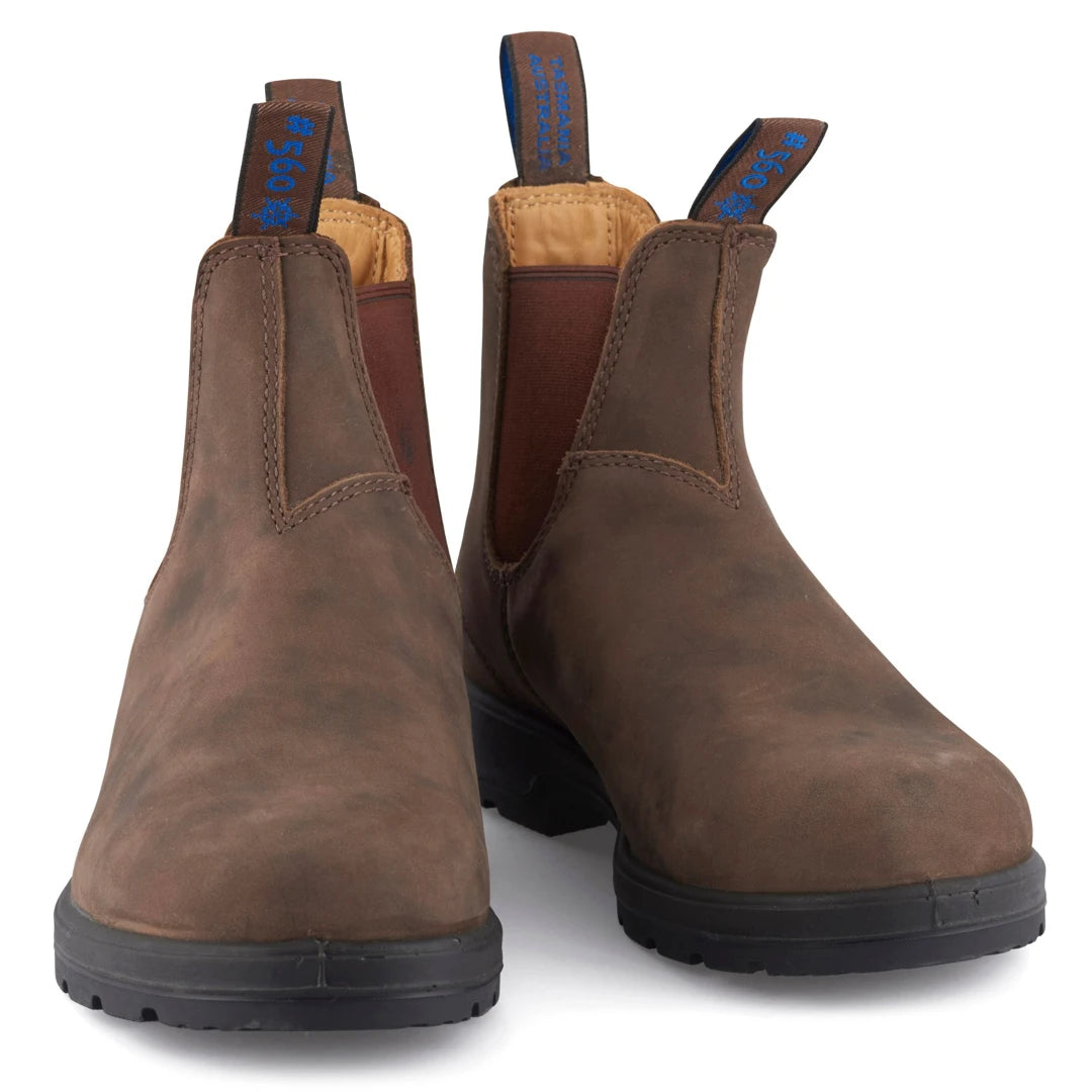 Blundstone 584 Rustic Brown Waterproof Thermal Leather Chelsea Ankle Boot