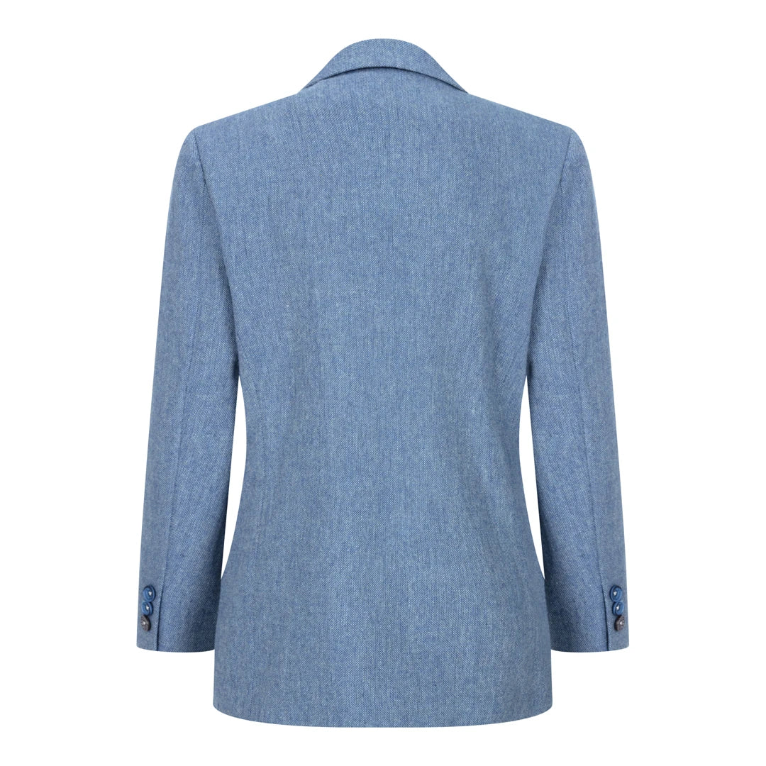 Boys 3 Piece Wool Suit Light Blue Tweed Vintage 1920s Classic 4 Pocket Waistcoat-TruClothing