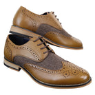 Cavani Horatio - Men's Tweed & Leather Oxford Shoes-TruClothing