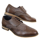 Cavani Horatio - Men's Tweed & Leather Oxford Shoes-TruClothing