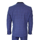 Cavani Kaiser - Men's Blue Tweed Check Suit-TruClothing