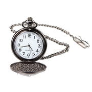 Silber Gold Rose 1920er Classic Blinders Taschenuhr & Kette Vintage Retro - Schwarz - TruClothing.com - 1